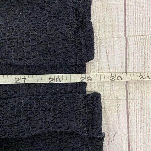 Private editions by Chico’s women 0 buttondown blouse Longsleeve black textured - Picture 10 of 10